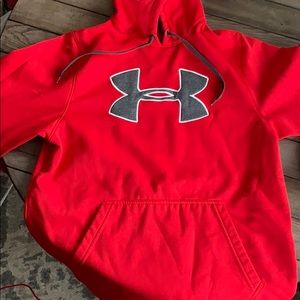 Under armor hoodie red size M
